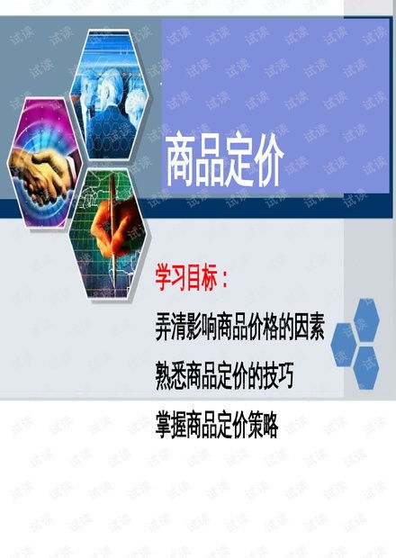 高效的商品定價策略 培訓課件精要